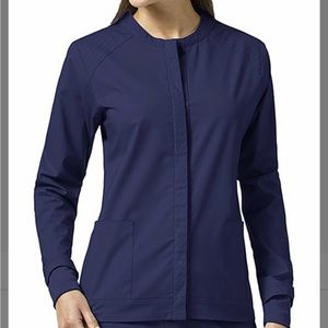 Vera Bradley Navy Ruth warm-up scrub jacket. Size large EUC